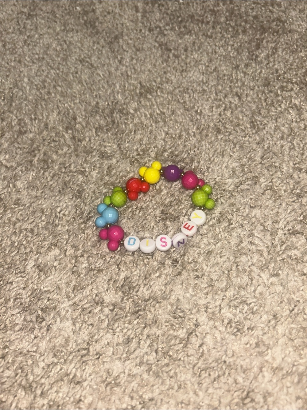 Disney Letter Bead Bracelet - Multicolor